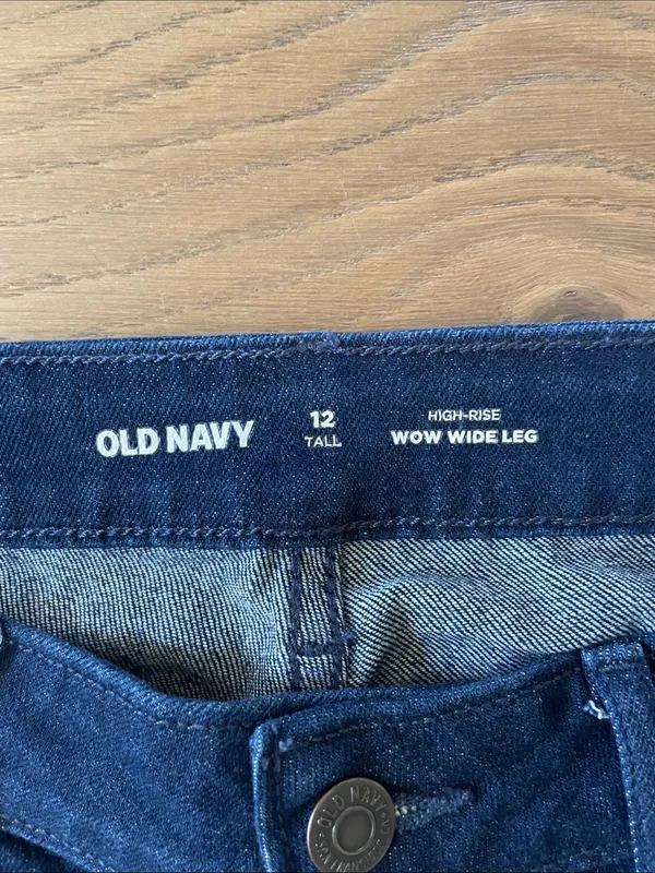 Old Navy High-Waisted Wow Wide-Leg Jeans Size 12 Tall - Image 13