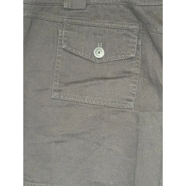 Loft Womens Shorts Size 14 Black Button High Rise Ann Taylor 5" Inseam Cotton - Image 5