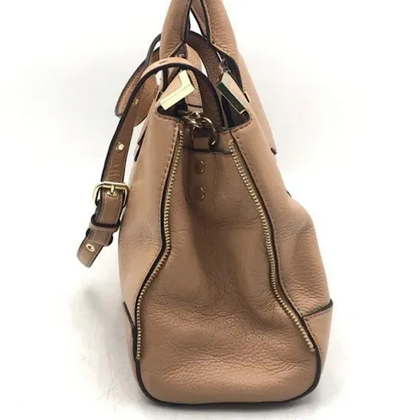 Rebecca Minkoff Peach Tan Pebbled Leather Satchel Bag Purse 🌺🌺 - Image 4