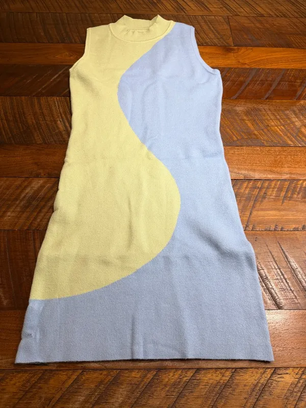 Verge Girl VRG GRL Knit Mock Neck Summer Minidress - Image 2