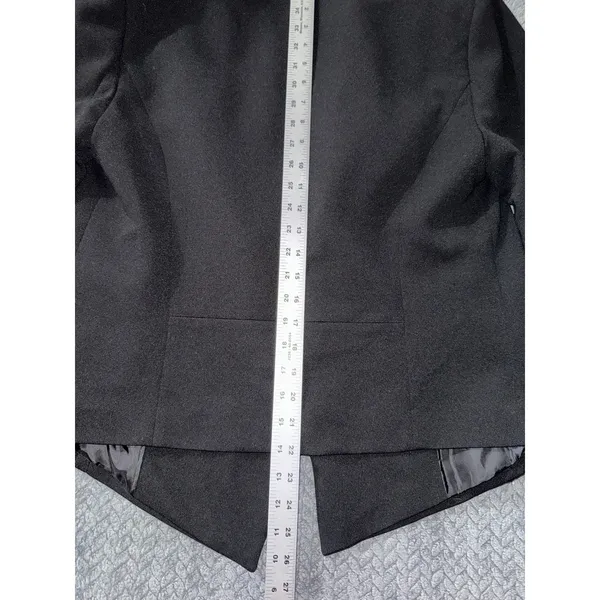 Calvin Klein Women's Black Open‎ Front Blazer Jacket Size 12 NWT - Image 8