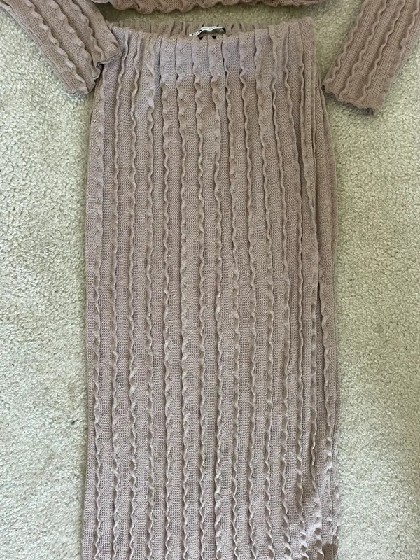 Matching Top And Skirt Set Rouched - Image 4