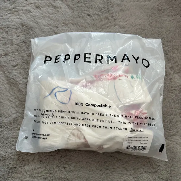 Peppermayo Sweet Relief Banchetto Linen Shorts - Image 7