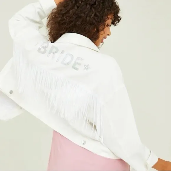 NWT Altar’d State Bride White Jean Jacket - Image 2
