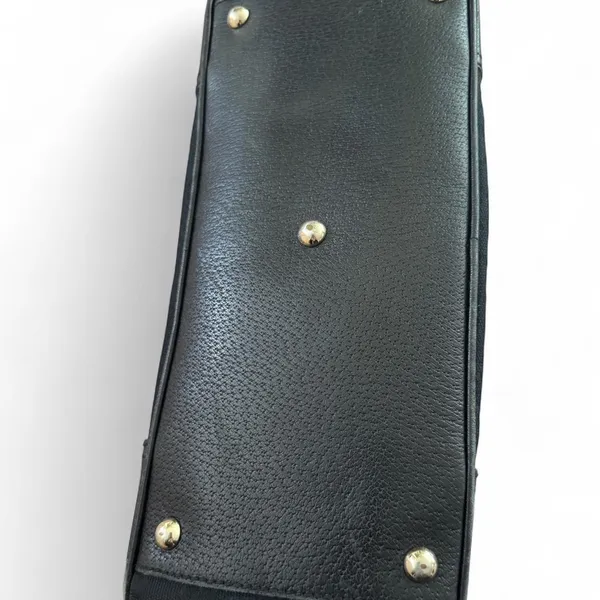 GUCCI Princy GG Canvas Leather Mini Boston Bag Black - Image 4