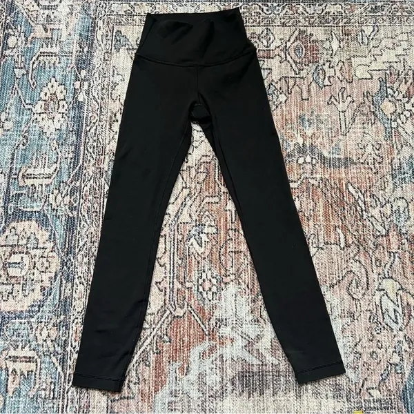 Lululemon Wunder Under Hi-Rise 7/8 Tight Full-On Luon 25" Black Size 2 - Image 5