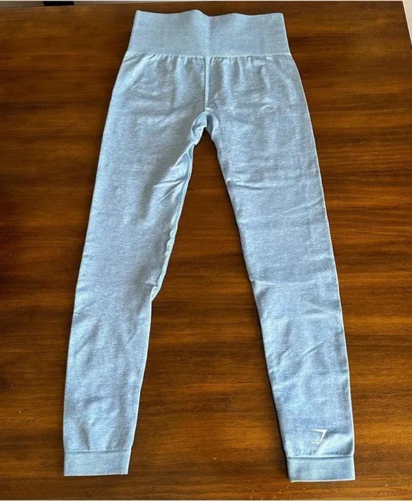 Gymshark Light Blue Leggings - Image 2