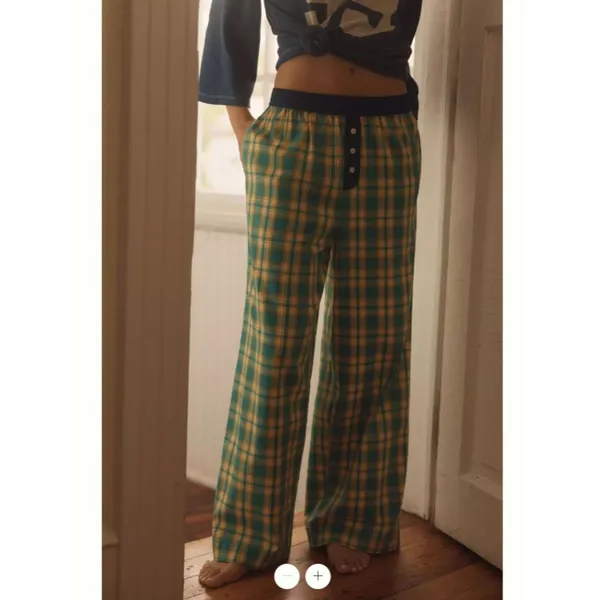 By Anthropologie Flannel Boxer Trousers - Image 2