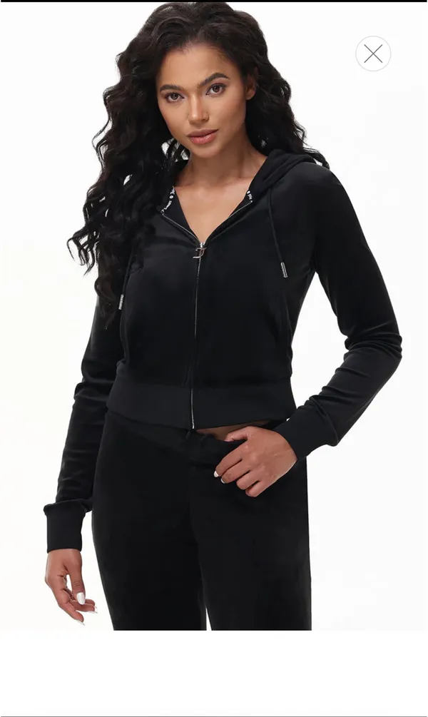 Juicy Couture Velour Black Tracksuit Set - Image 3