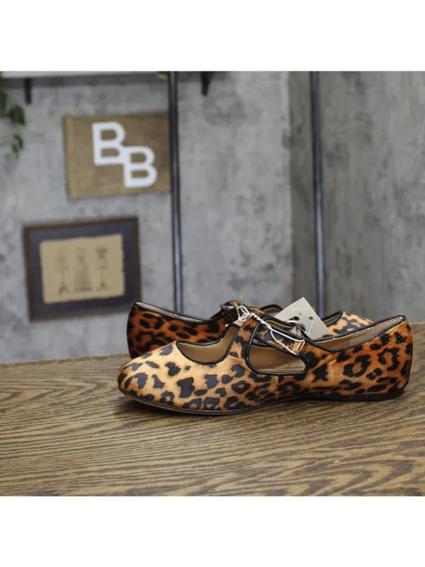 A New Day Tasmin Leopard Print Velvet Flats 94568226 Leopard Brown 6.5M - Image 7