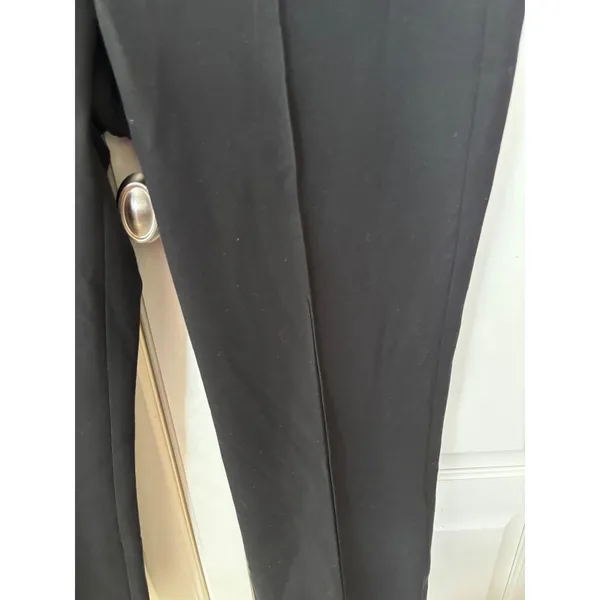 Vince Black Side Zip Cropped‎ Trousers Italian Fabric Size 8 - Image 2