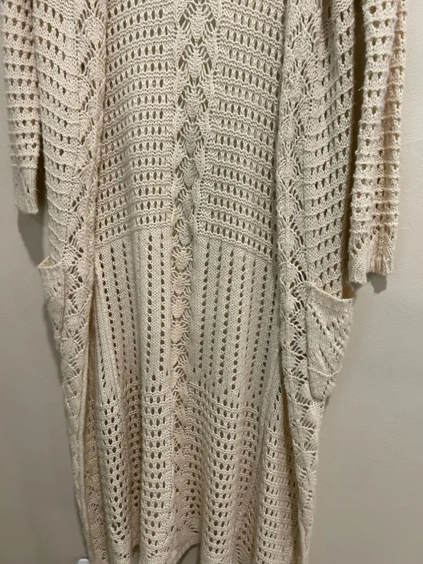 Bohemian small long crochet cardigan - Image 6