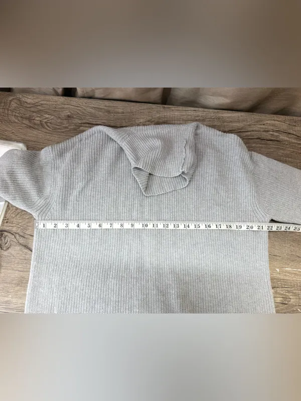 J. Crew Ribbed Cotton Blend Relaxed Turtleneck Sweater size medium - Image 3