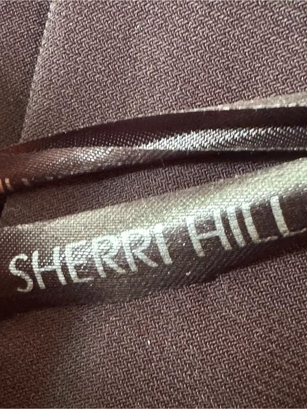 Sherri Hill Black Maxi Skirt with Beaded Waistband Sz 6 - Image 9