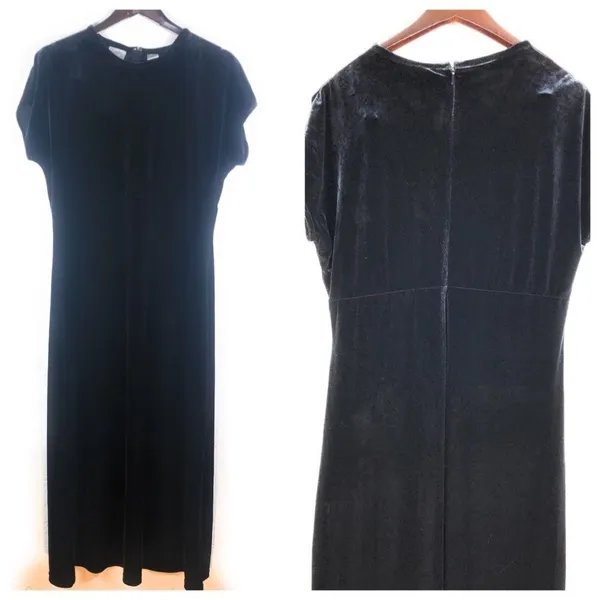 Jacqueline Ferrar‎ Velvet Maxi Dress - Image 2