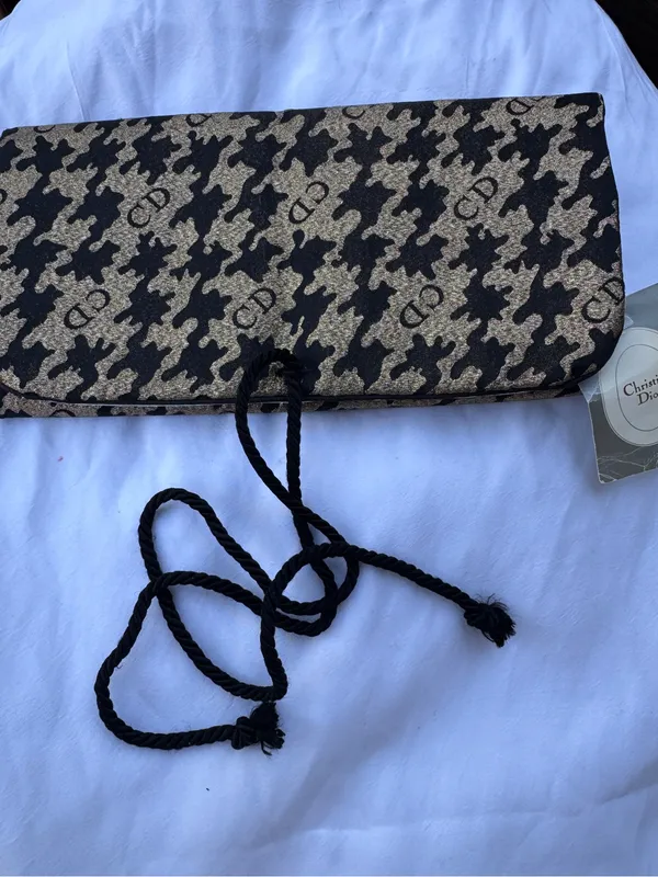 Vintage Christian Dior Quilted Travel Vanity Organizer Roll Bag CD Monogram Case - Image 5