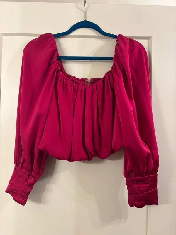 Shirred Square Neck Top - Image 2