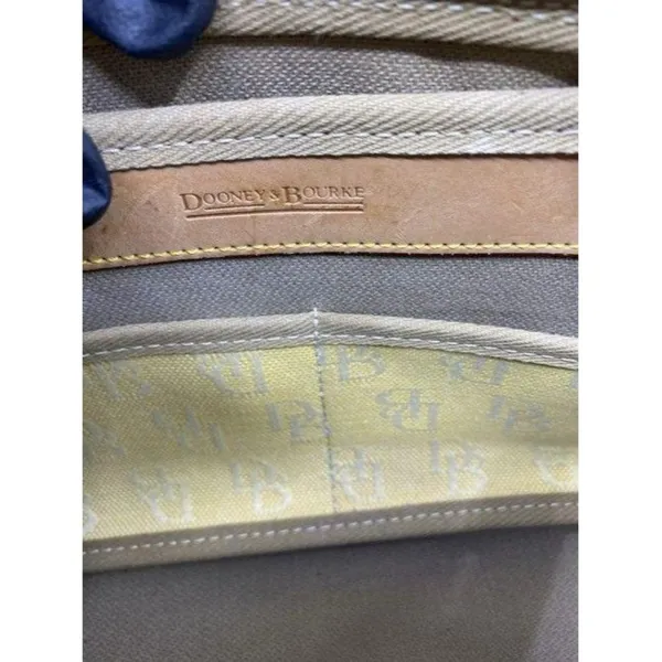 dooney and bourke fabric medium size yellow tan fa - Image 8