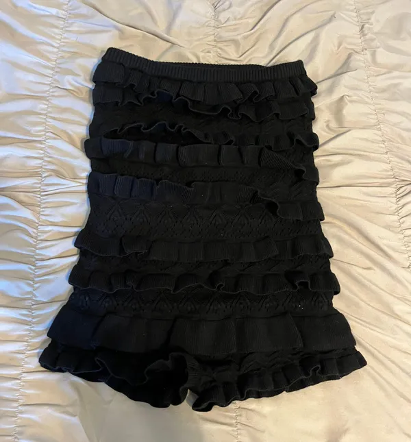 Edikted black ruffle romper - Image 2