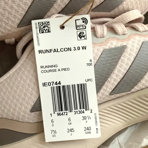 Adidas Women Runfalcon 3 Shoes in Putty Mauve / Wonder Taupe - Image 11