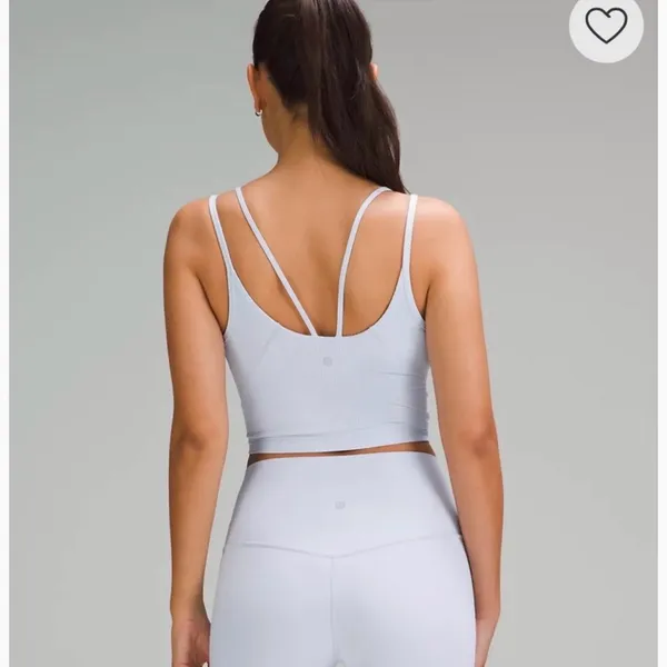 Lululemon Athletica White Strappy Sports Bra - Image 3