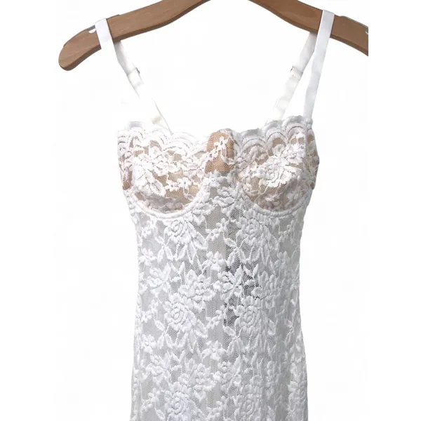 New WHITE FOX XS Lace Sheer Maxi Long Dress Bustier Top Bodycon All My Life NWT - Image 4
