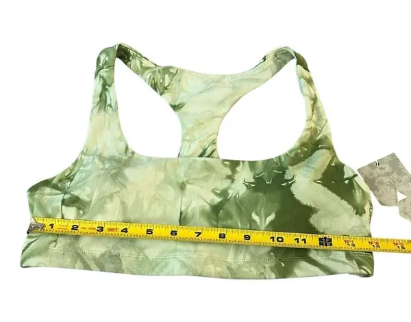 Balance Athletica Vitality Womens M Core Sports Bra Rio Green Tie Dye Padded New - Image 8