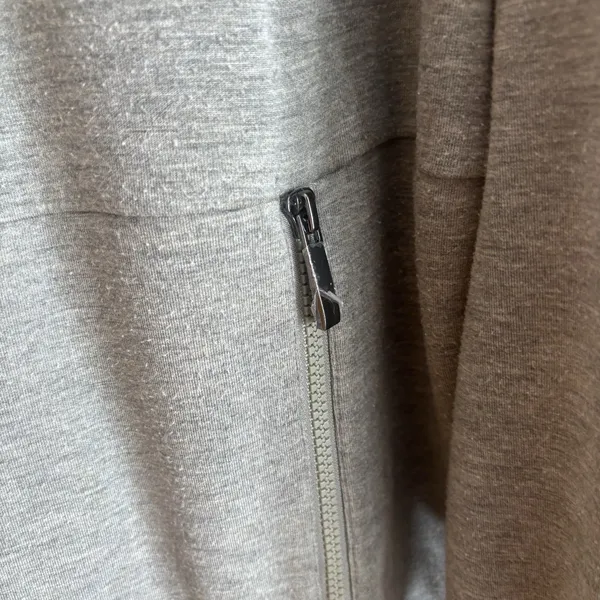 Varley‎ Bayliss Sweatshirt Womens Size S Gray Pullover Oversized Zip Pockets - Image 4