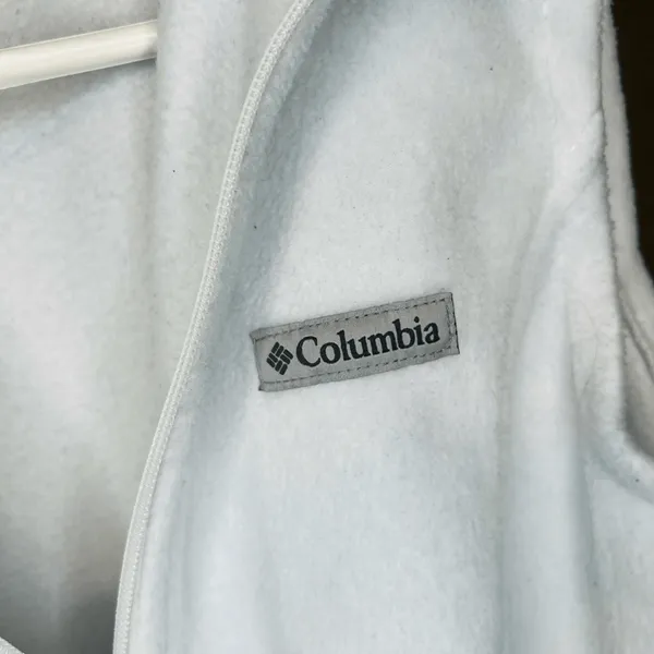 Columbia Benton Springs white full zip vest Activewear Athleisure Size Large - Image 5