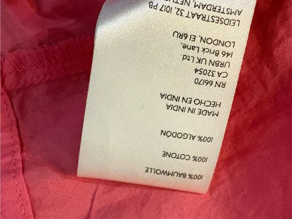 Maeve Anthropologie Puff-Sleeve Smocked Blouse Womens S Pink NWT - Image 12
