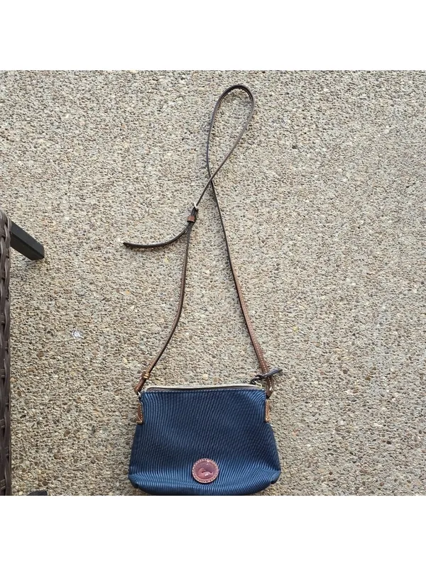 Dooney & Bourke Navy Blue Nylon Crossbody Adjustable Strap Small Minimalist - Image 14