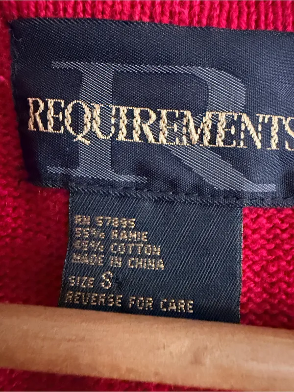 Requirements Red Knit Button-Front Vest - Image 4