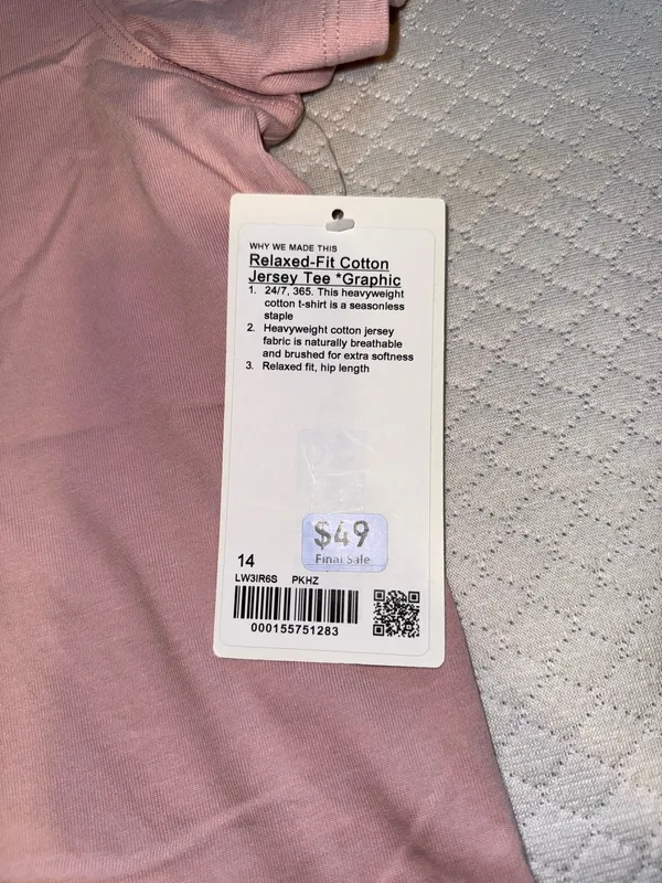 Lululemon Relaxed Fit Cotton Jersey T-Shirt - Image 2