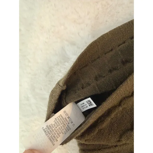 Aerie Twist Front Knit Tube‎ Top Olive Green Textured Strapless Crop Top Medium - Image 5
