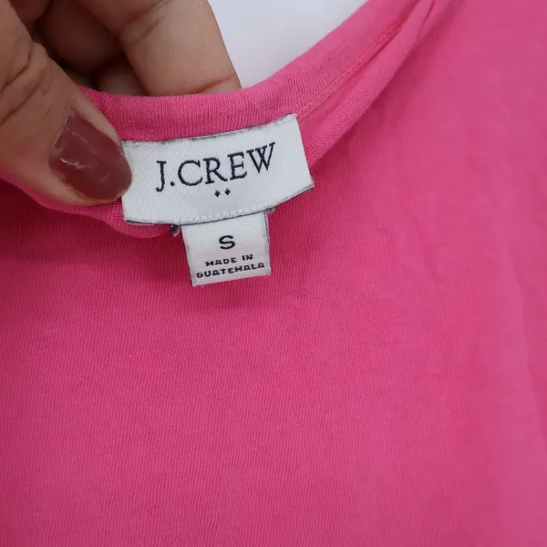 J.Crew T-Shirt Dress Womens S Pink Short Sleeve Cotton Casual Excellent - Image 2