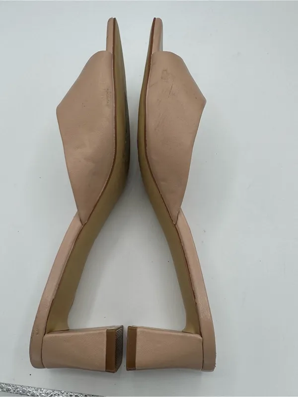 Abound‎ Erica Tan Cream Block Heel Square Toe Slide Sandals size 8.5 90’s vibe - Image 9