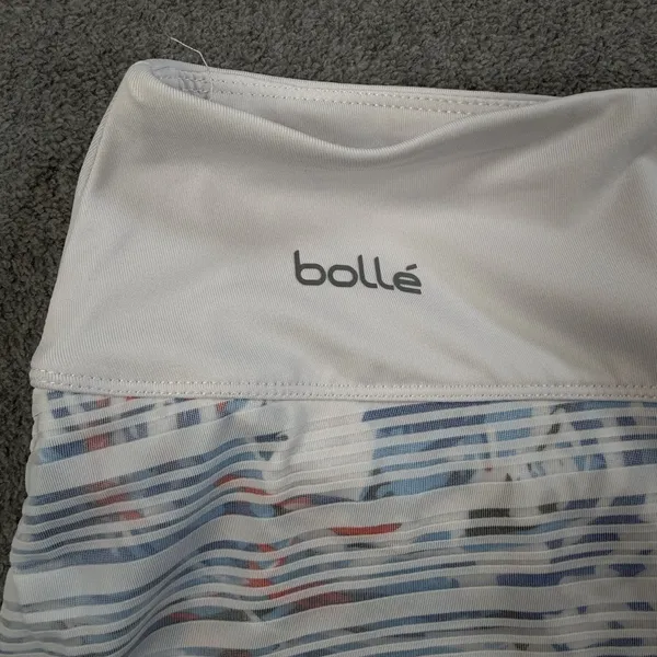 Bollé Women's Activewear Skort Size Small White Blue Red Abstract Tennis Golf - Image 2