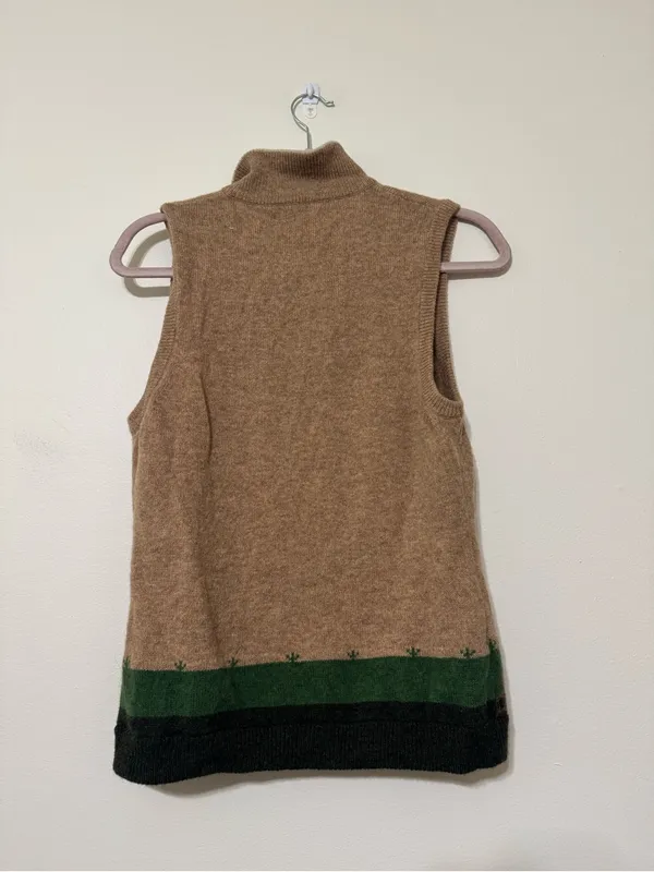 Woolrich sheep motif Zip Up Sweater vest - Image 2