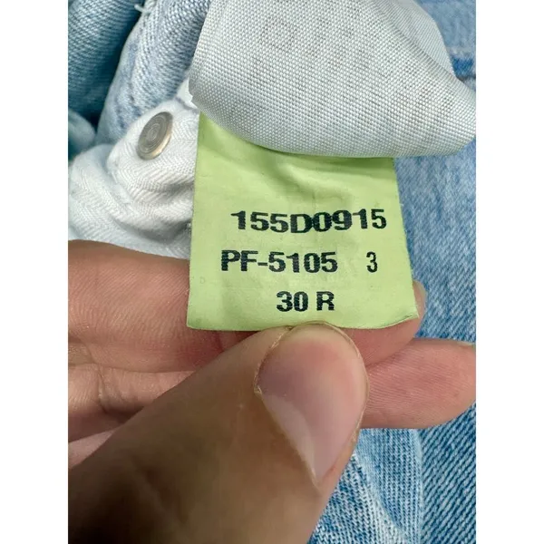Abercrombie & Fitch 90s Straight Ultra High Rise Blue Distressed Jeans Sz 30 10 - Image 5