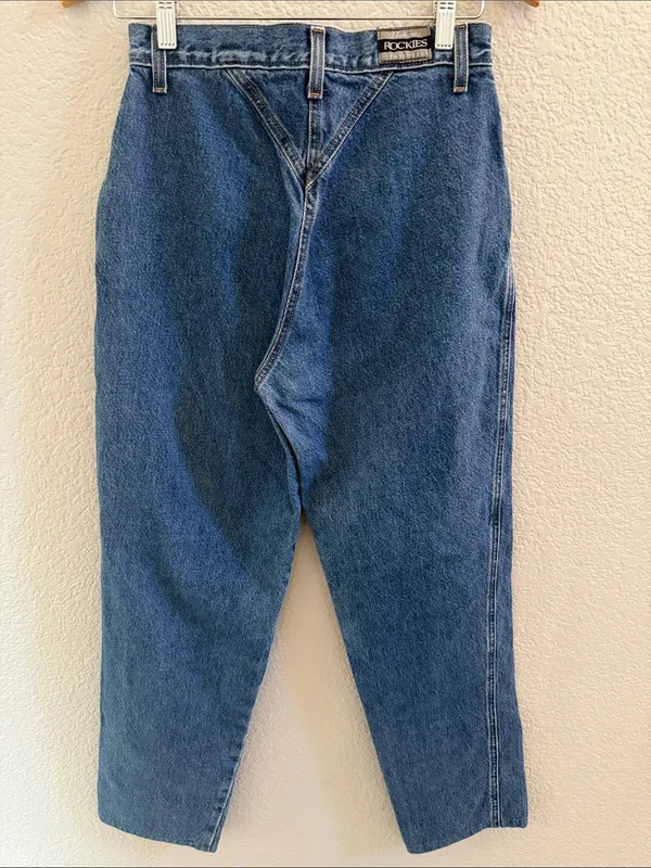 Vintage Rockies Bareback 90s High-Waist Jeans Women’s Size 29 Western Denim - Image 4