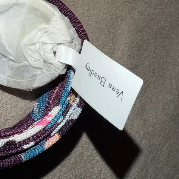 Vera Bradley Lighten Up Lanyard Indiana Blossoms Floral Purple Pink 21894-P31 - Image 2