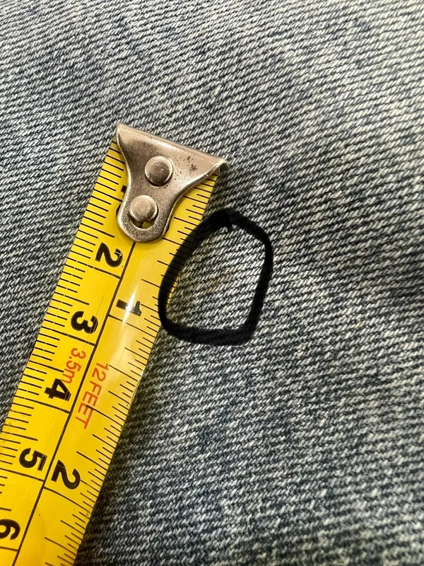 Pilcro and the Letterpress Pencil Jean Skirt Front Slit 0 Preppy Denim - Image 9