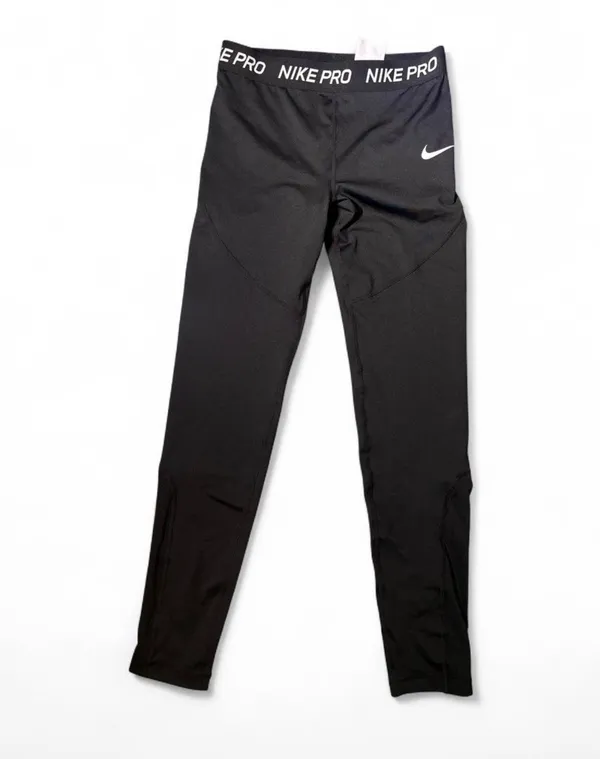 Nike Women's kids Pro Compression Training Tights Black/White Size XL - Image 4