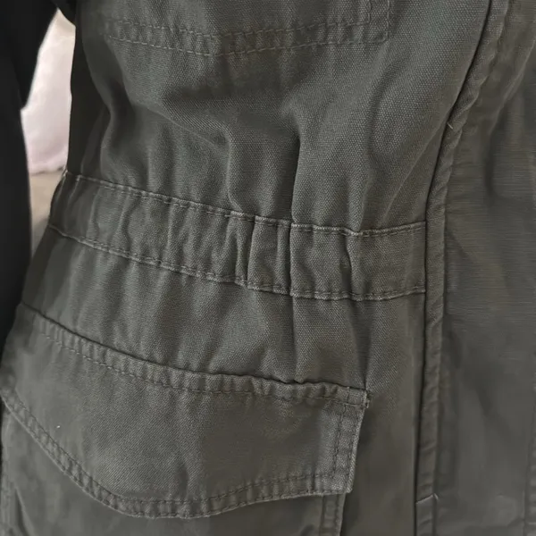 Ava & Viv army green distressed jacket - Image 3
