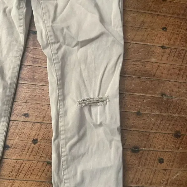 American Eagle tan high rise stretchy normcore 8 jeggings - Image 2