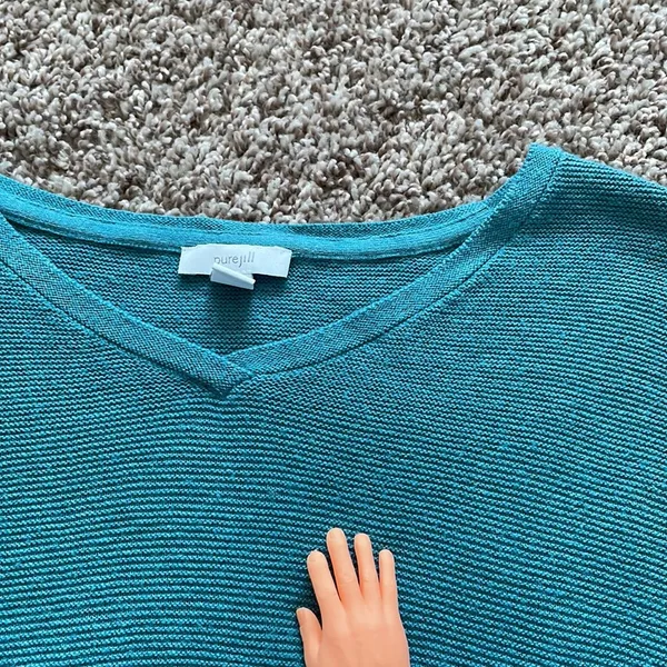 Pure Jill | wool blend sweater top size small Blue - Image 11
