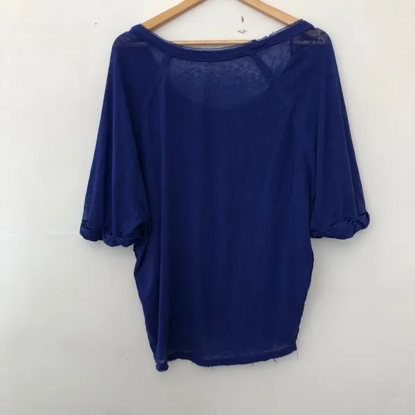 Free People Blue Short Sleeve Tee - Image 3