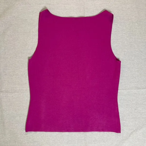Ann Taylor | Pink Silk Blend Knit Tank | Large - Image 2