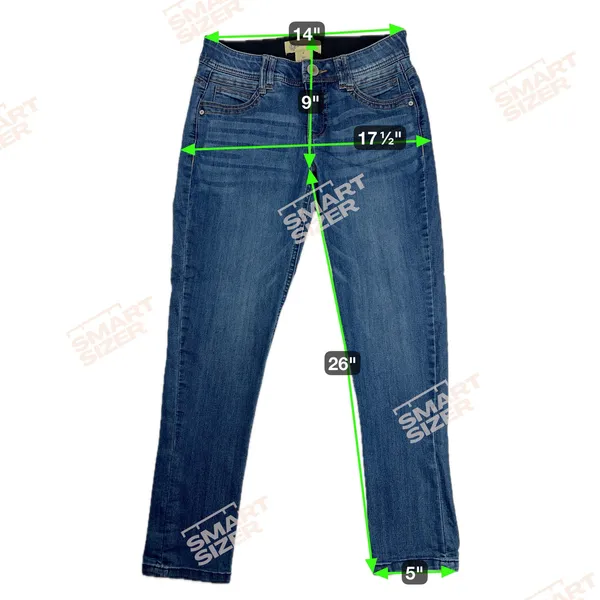 Democracy "Ab"Technology Slim Dark Wash Mid Rise Tummy Control Jeans Size 4 - Image 5