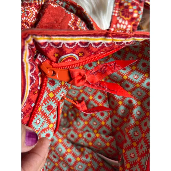 Vera Bradley Quilted Floral Tote Bag - Image 8